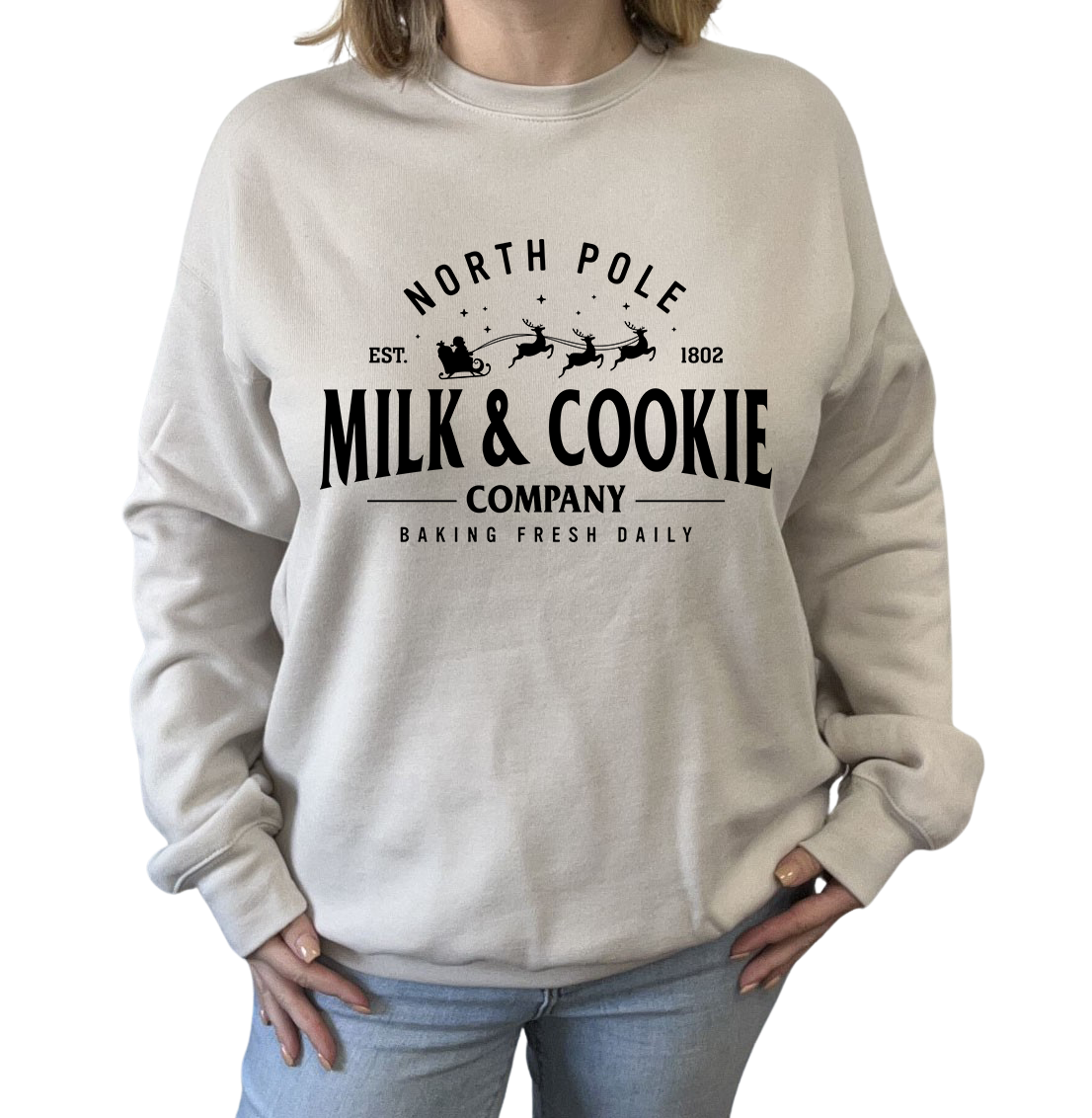 North Pole Milk & Cookie Company Crewneck Sweatshirt - In 3 Colors