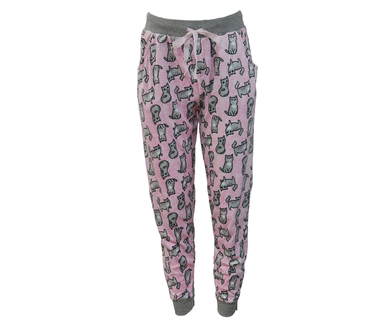 Are Yo Kitten Me Right Meow? Cat Pink Pajama Jogger Set – Shop