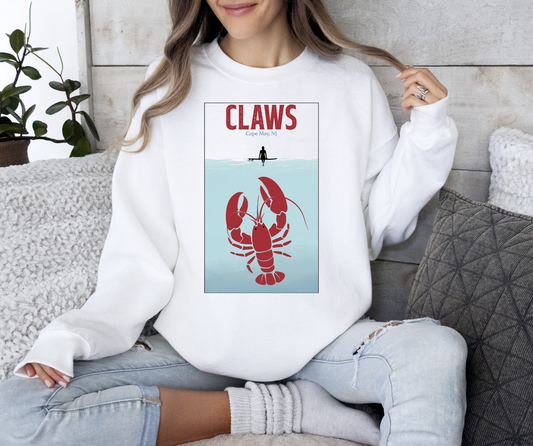 CLAWS the Movie Poster - Cape May Lobster - Sweatshirt & Long Sleeve Tee