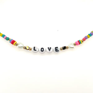 Love Multi-Color Beaded Anklet