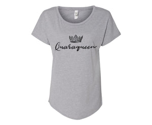 QuaraQueen Ladies Tee Shirt - In Grey & White