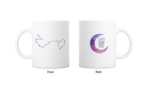 Load image into Gallery viewer, Moon Zodiac &amp; Constellation Mug In White &amp; Silver - All Signs Available