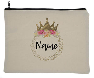 Canvas Custom Name Zipper Fairytale Princess Bag