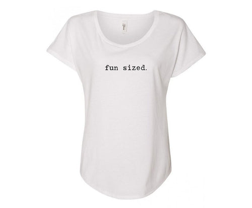Fun Sized Ladies Tee Shirt - In Grey & White