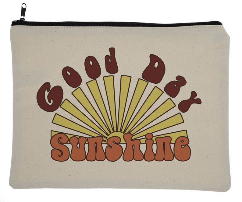 Good Day Sunshine Canvas Zipper Bag