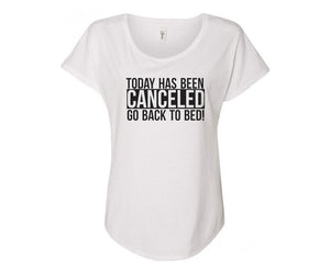 Today Has Been Canceled Ladies Tee - In Grey & White